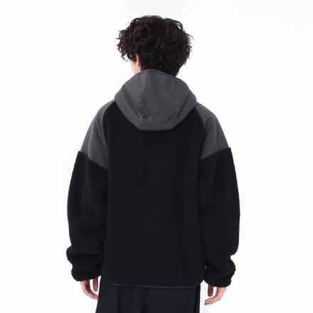 ボアコンビフーデッドジャケット