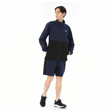 パフォーマンスウーブンストレッチジャケット, TEAM NAVY, AMJ45724TNV