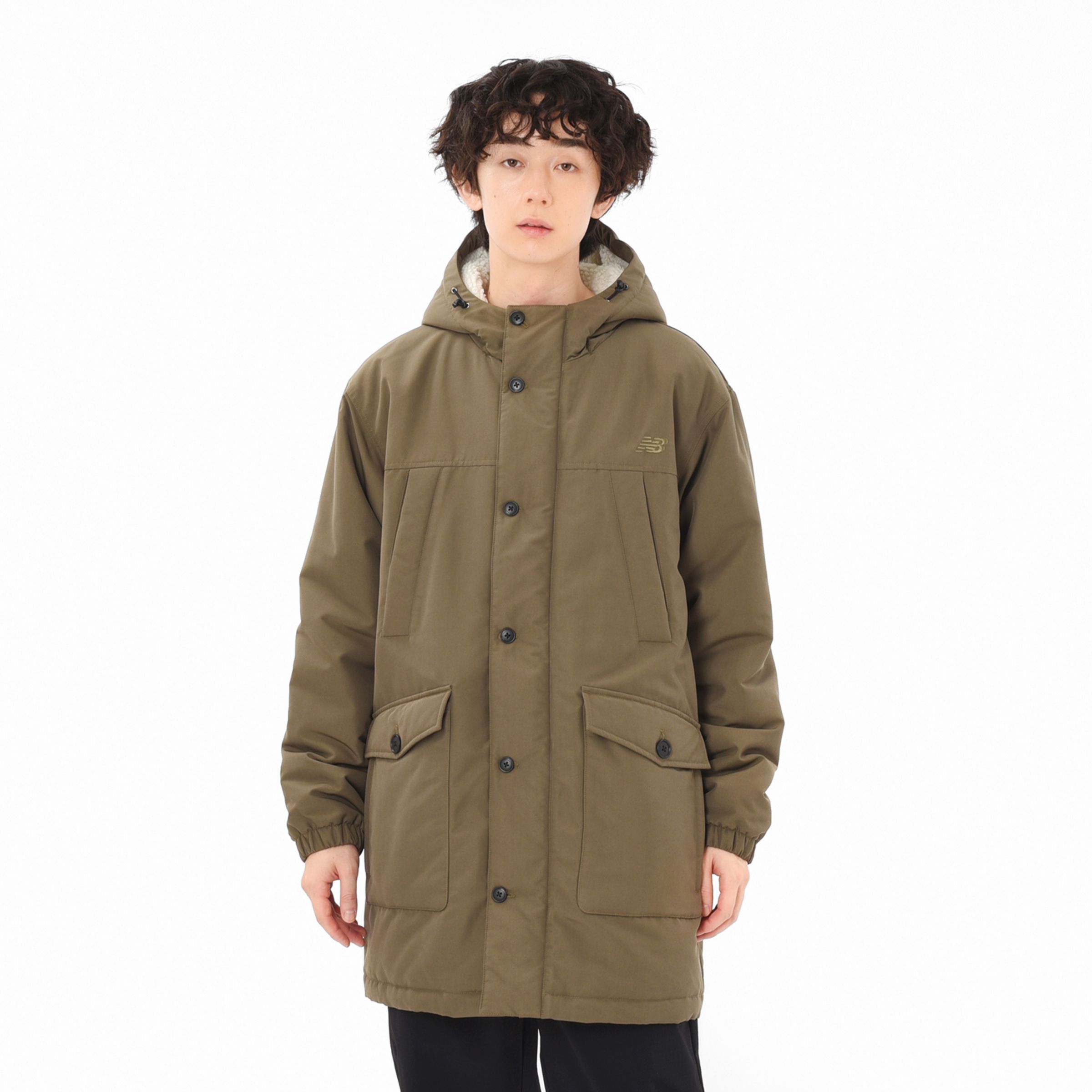 パディングフーデッドジャケット