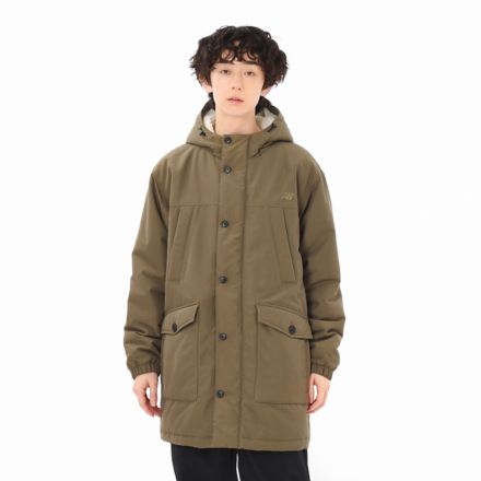 パディングフーデッドジャケット, BLACK, AMJ45731DRC