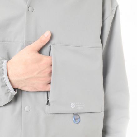 ソフトシェルカーディガン, SLATE GREY, AMJ45736YST