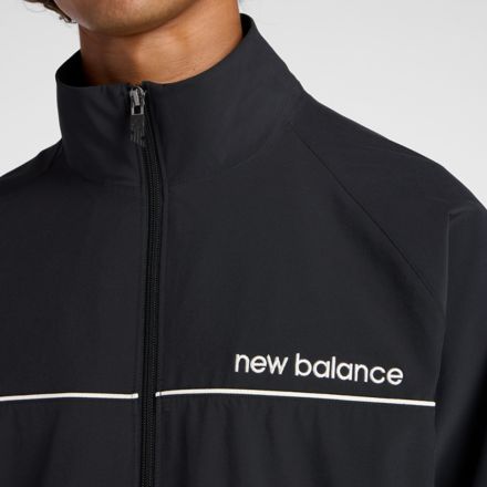 ウーブントラックジャケット 裏メッシュ, BLACK, AMJ53170BK