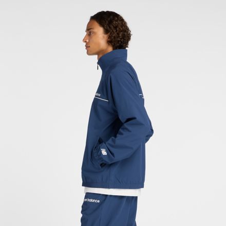 ウーブントラックジャケット 裏メッシュ, BLACK, AMJ53170NNY