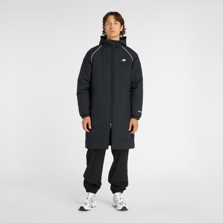 Padded Long Coat, BLACK, AMJ53173BK