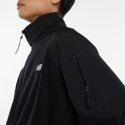 NB Grey 全拉鏈刷毛外套