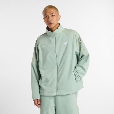 NB GREY フルジップフリースジャケット