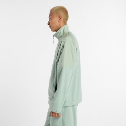 NB GREY フルジップフリースジャケット