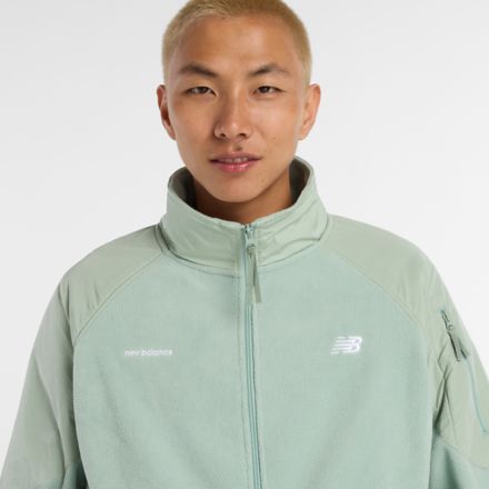 NB GREY フルジップフリースジャケット