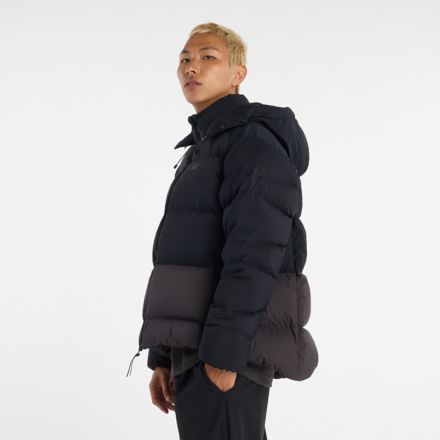 NB GREY カラーブロックダウンジャケット