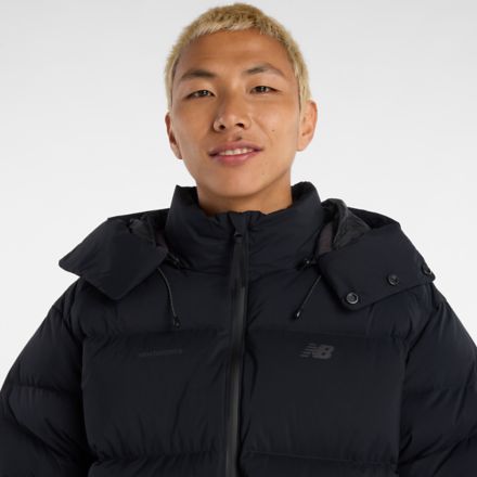 NB GREY カラーブロックダウンジャケット