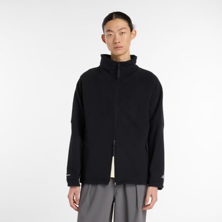 NB Grey Full Zip Sweatshirt, BLACK, AMJ53638BK