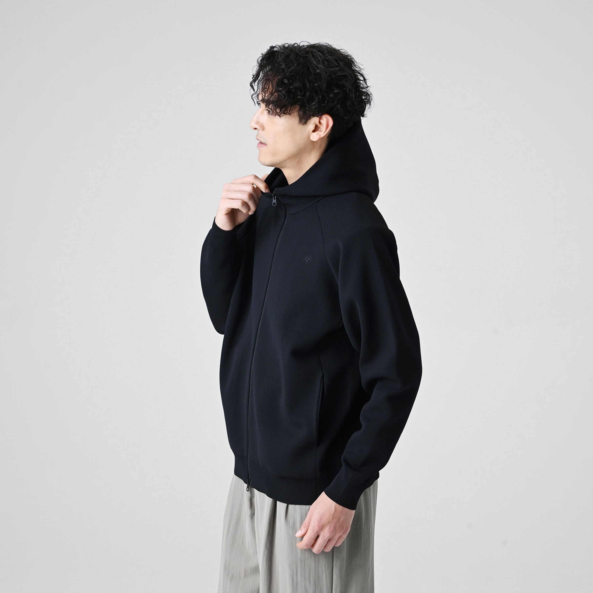 MET24 拉鏈針織連帽外套