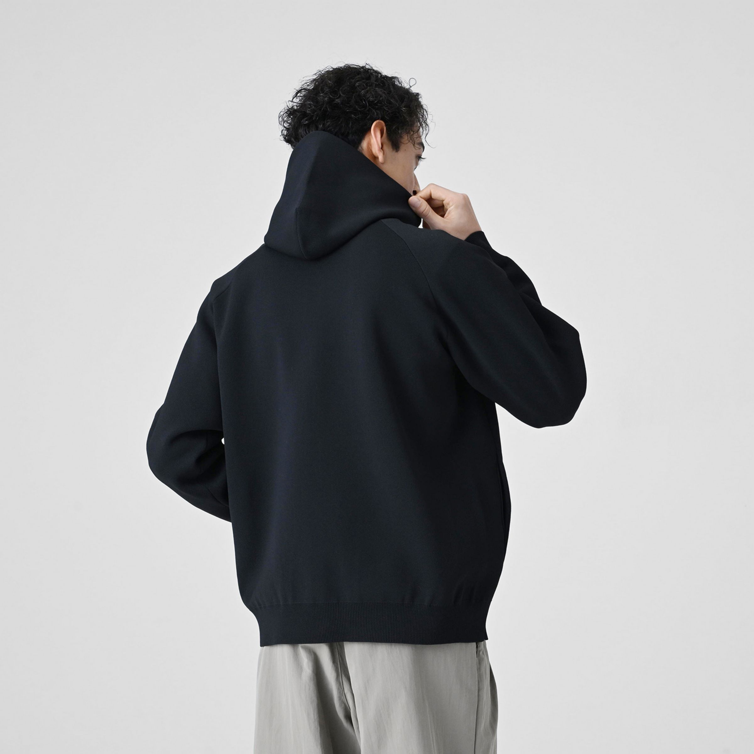 MET24 拉鏈針織連帽外套