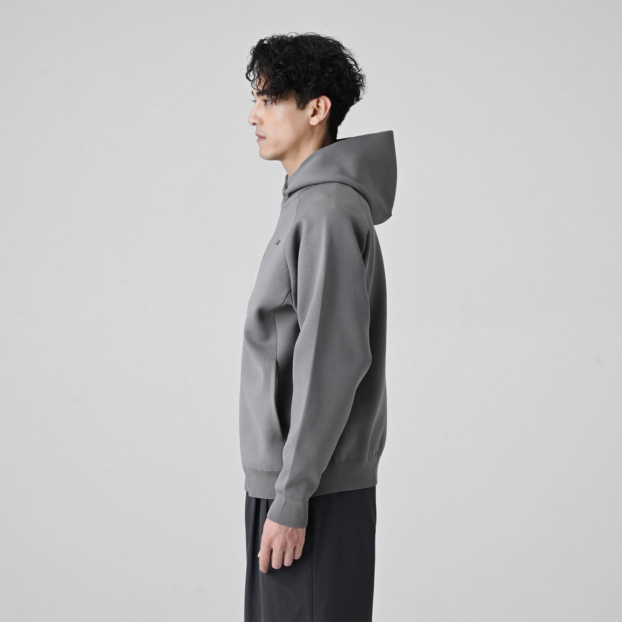 New Balance MET24 拉鏈針織連帽外套, AMJ55001DOK