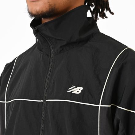 ウインドジャケット(裏地メッシュ), BLACK, AMJ55626BK