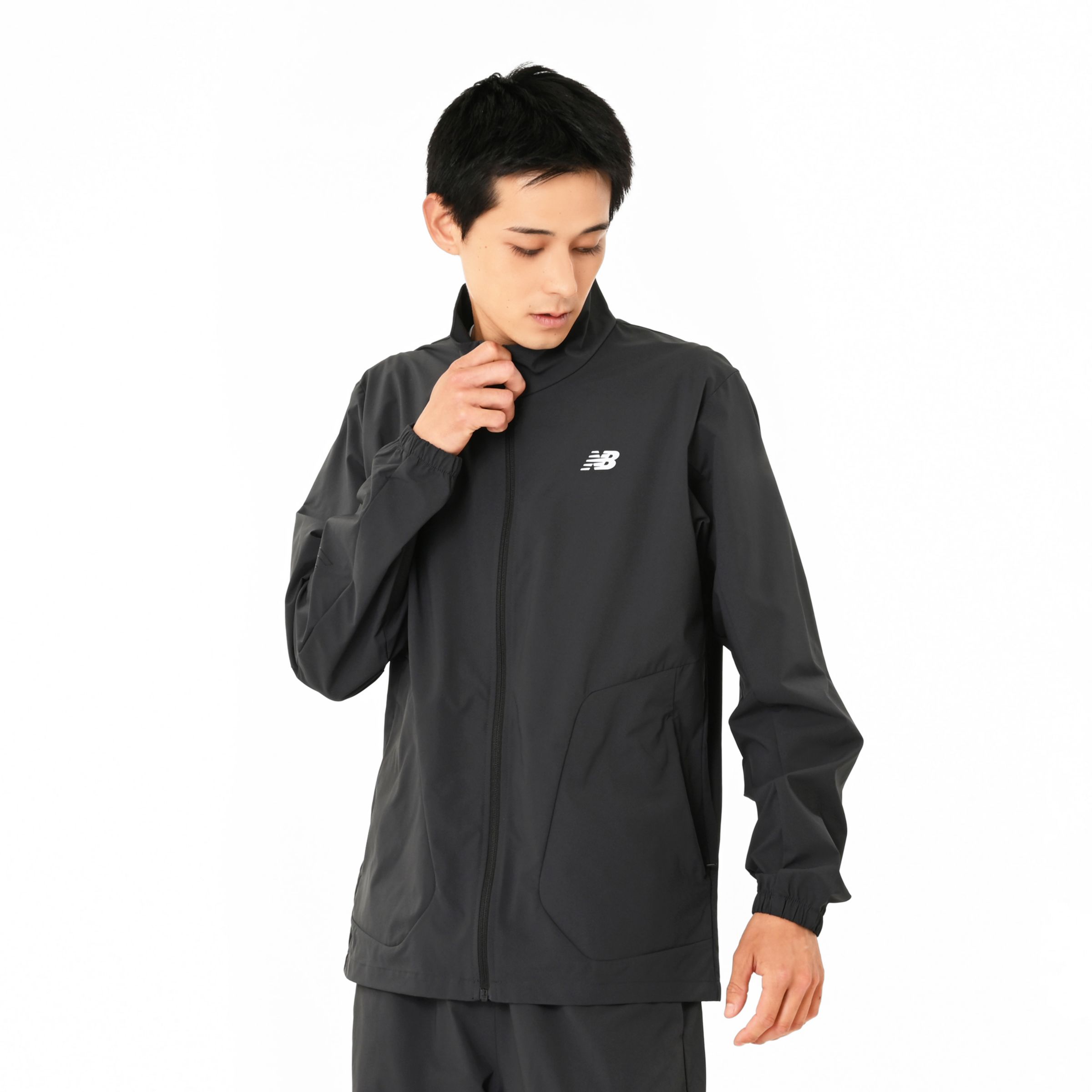 美品☆ NEW BALANCE ヒートロフトジャケット 黒 サイズ L NB公式アウトレット】 Stretch Woven Jacket ｜ニューバランス