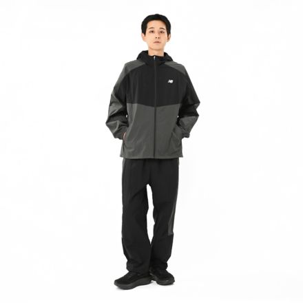 タスランナイロンウーブンフーデッドジャケット, BLACK, AMJ55667BK