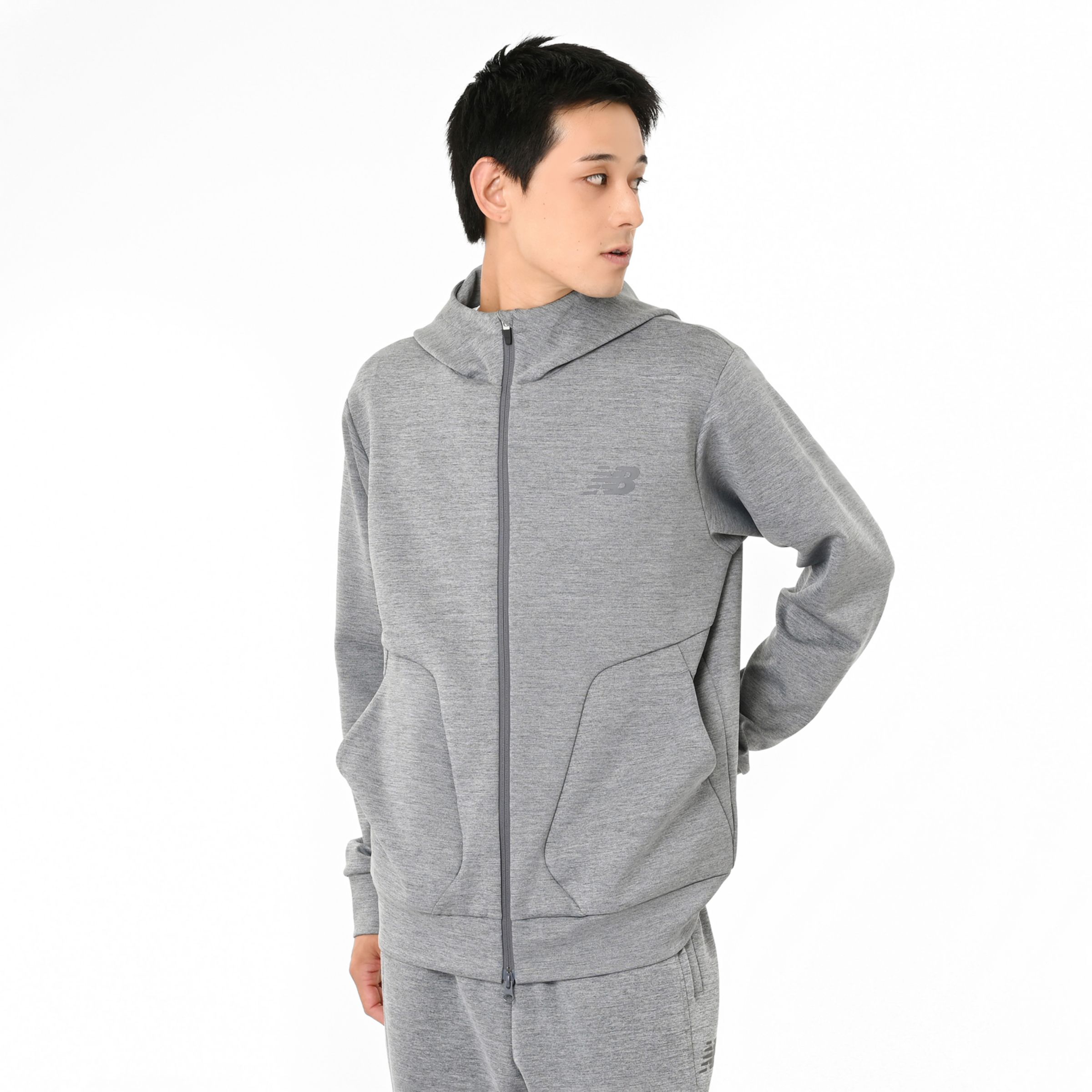 New Balance スーツ AMJ35164 S ダークグレー New Balance ニューバランス THE CITY メンズ アウターウェア
