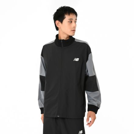 ジャージージャケット, BLACK, AMJ55681BK