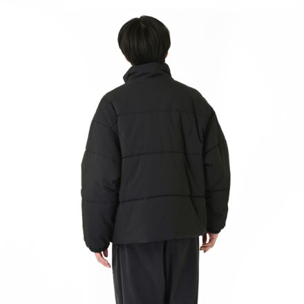 NB刺繍パデッドジャケット, BLACK, AMJ55695BK