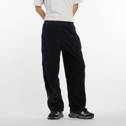 NB GREY フリース ワイド パンツ, BLACK, AMP53625BK