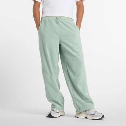 NB GREY フリース ワイド パンツ