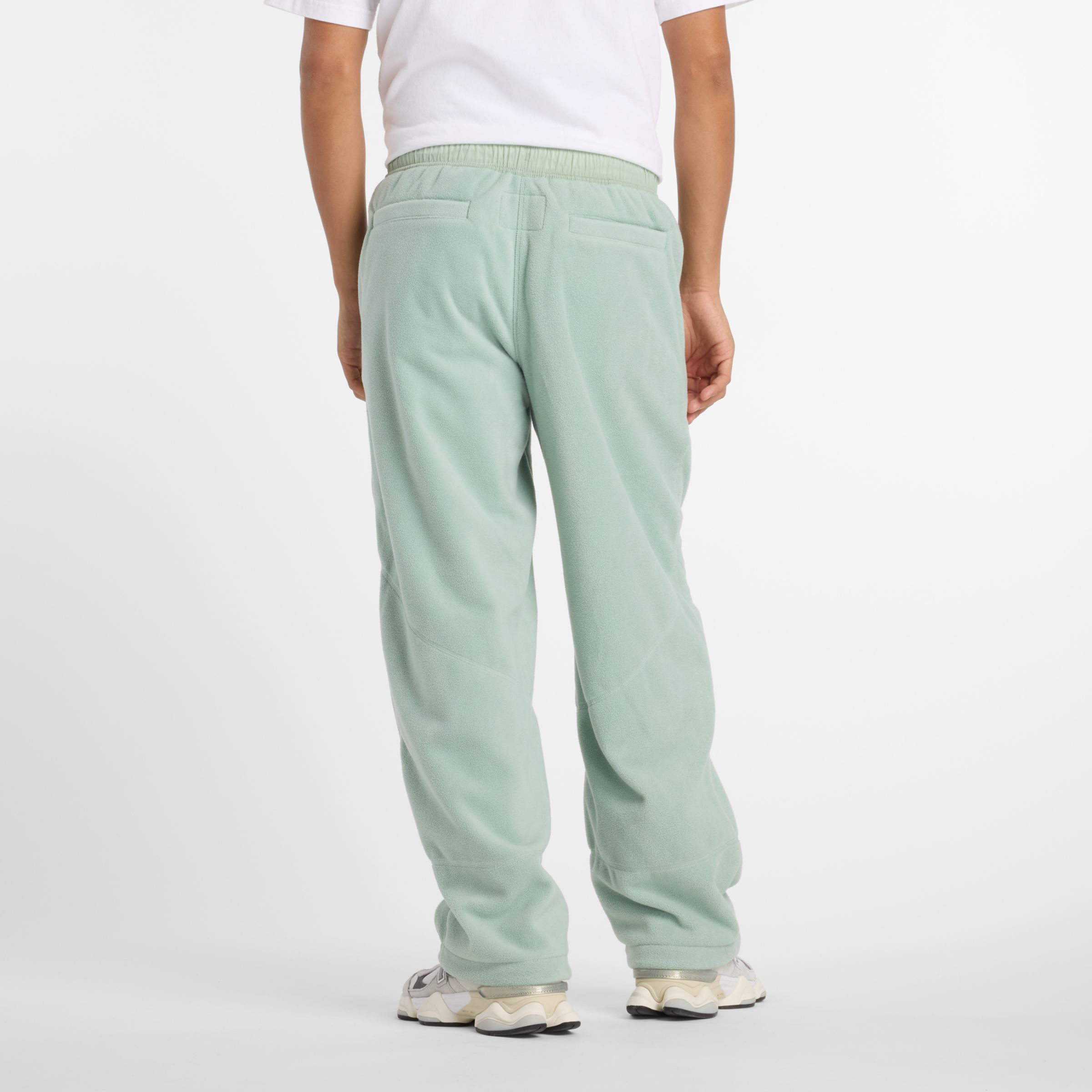 NB GREY フリース ワイド パンツ