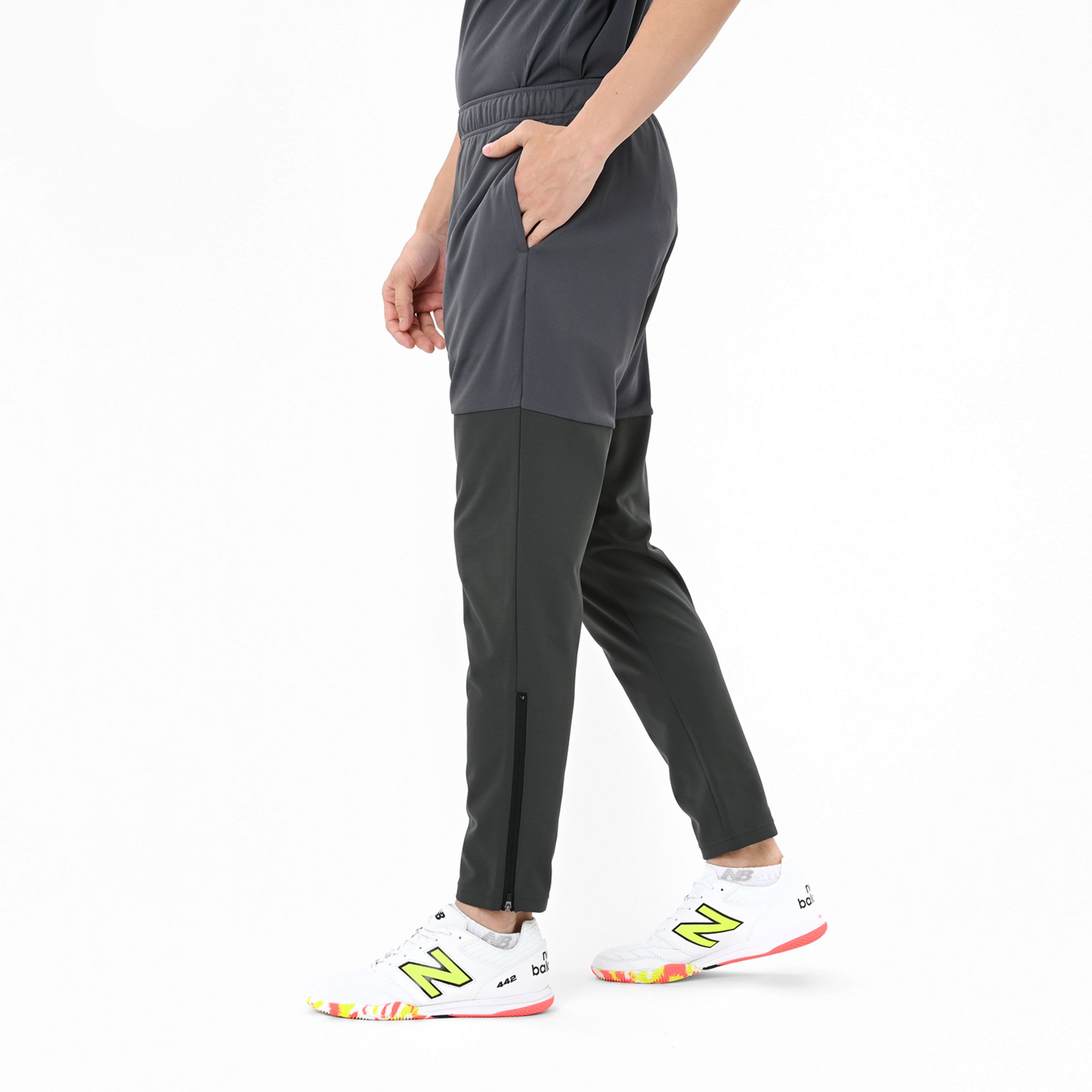 Black Out ジャガードトラックニットパンツ