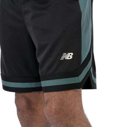 リブラインショーツ, BLACK with GREEN, AMS45077BKG