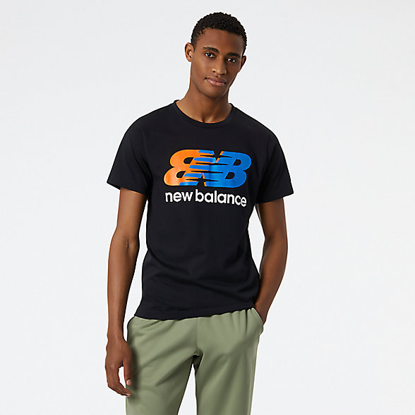 New Balance 男款速干运动短袖T恤, AMT11071BM