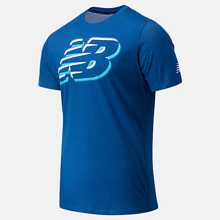 New Balance Graphic Heathertech Tee, AMT11071CNB image number null