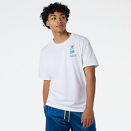 New Balance NB Essentials Tag Tee, AMT11516WT image number null