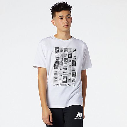 New Balance NB Essentials Brand Label Pack Tee, AMT11526WT image number null