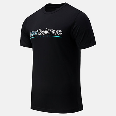 New Balance NB Athletics Higher Learning Tee, AMT13500BK image number null