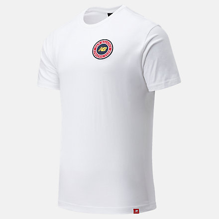 New Balance NB Essentials Athletic Club Logo Tee, AMT13535WT image number null