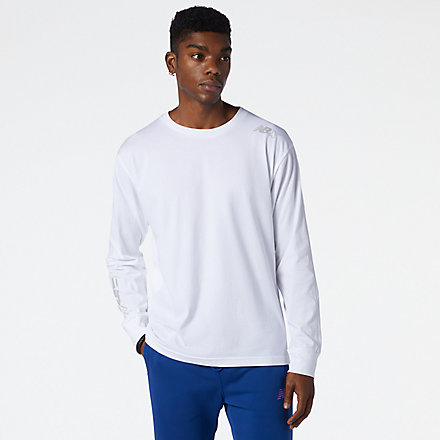 New Balance NB Essentials NBX Long sleeve Top, AMT13568WT image number null