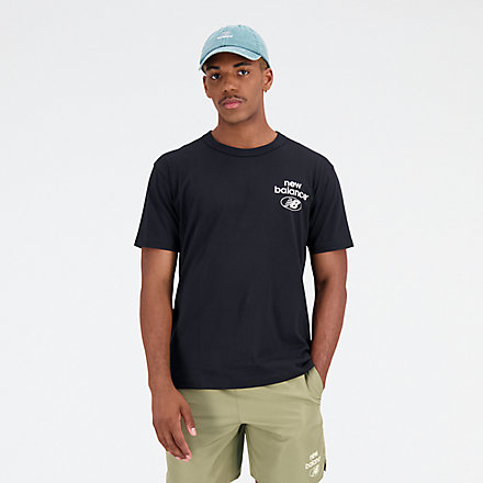 New Balance Essentials Reimagined Cotton Jersey Short Sleeve T-shirt, AMT31518BK image number null
