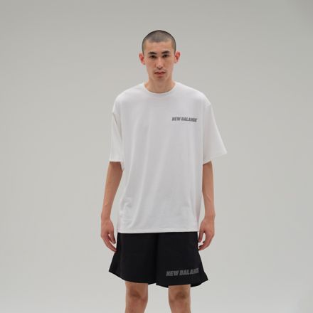 MET24 Reflection NB Logo Tee, BLACK, AMT45005WT