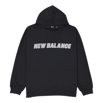 New Balance M MET24 Logo Hoodie BK 国内発送 NB公式アウトレット】 MET24 Reflection NB Logo Hoodie