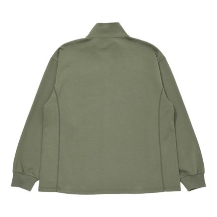 Double Face Half Zip Long Sleeve T-Shirt