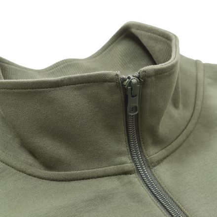 Double Face Half Zip Long Sleeve T-Shirt