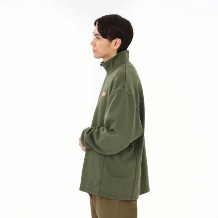 Double Face Half Zip Long Sleeve T-Shirt