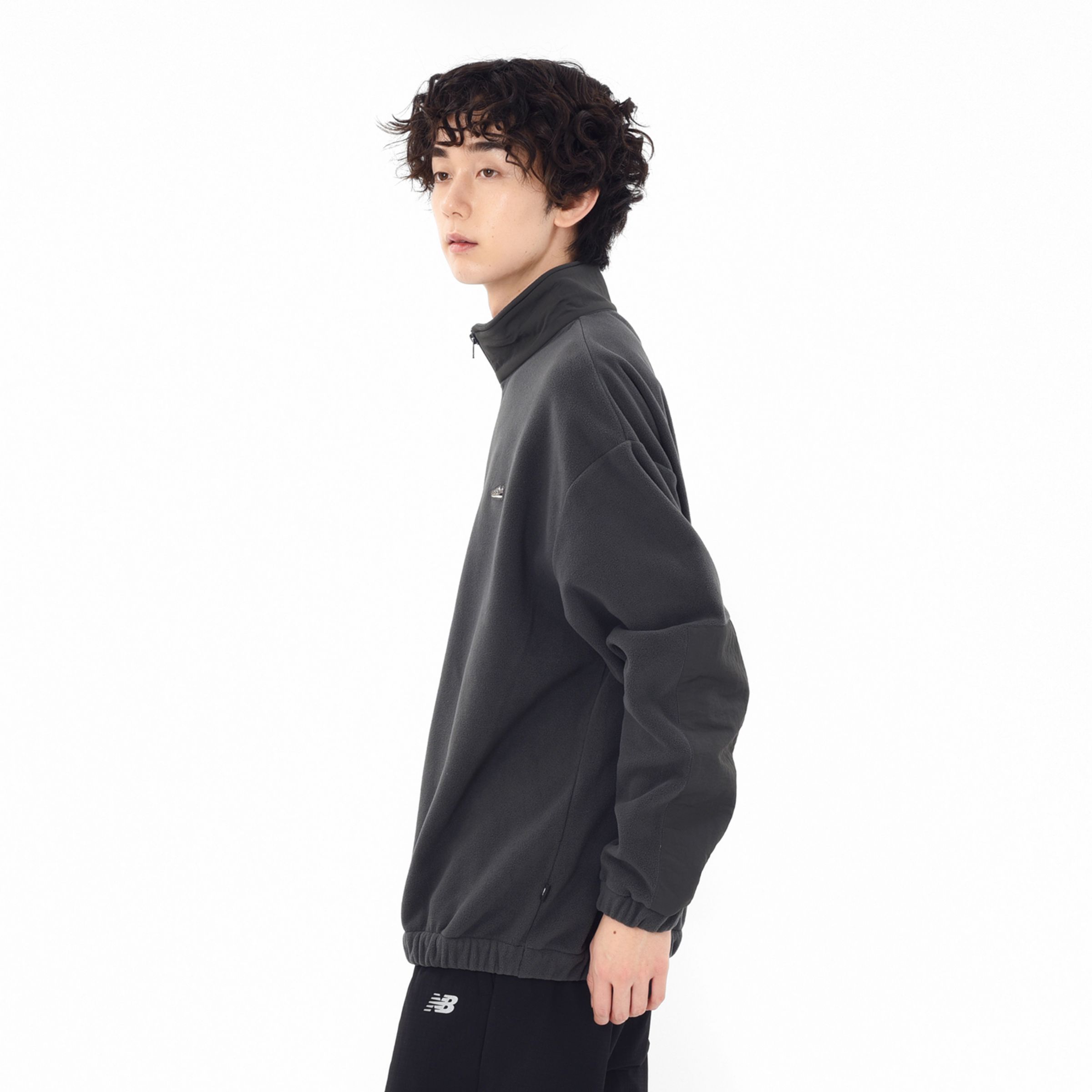 シューパッチハーフジッププルオーバー