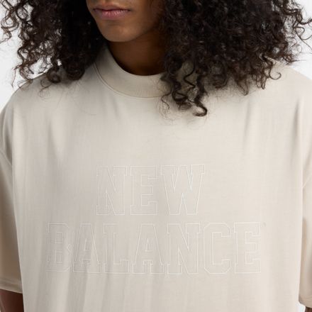 オーバーサイズドショートスリーブTシャツ, TIMBERWOLF, AMT51509TWF