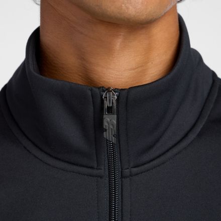 ダブルニット クォーター ジップ プルオーバー 裏起毛