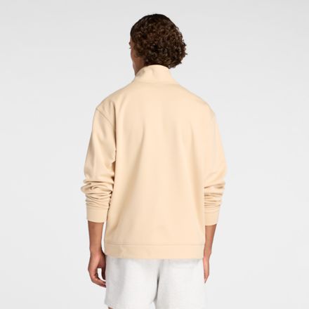 ダブルニット クォーター ジップ プルオーバー 裏起毛