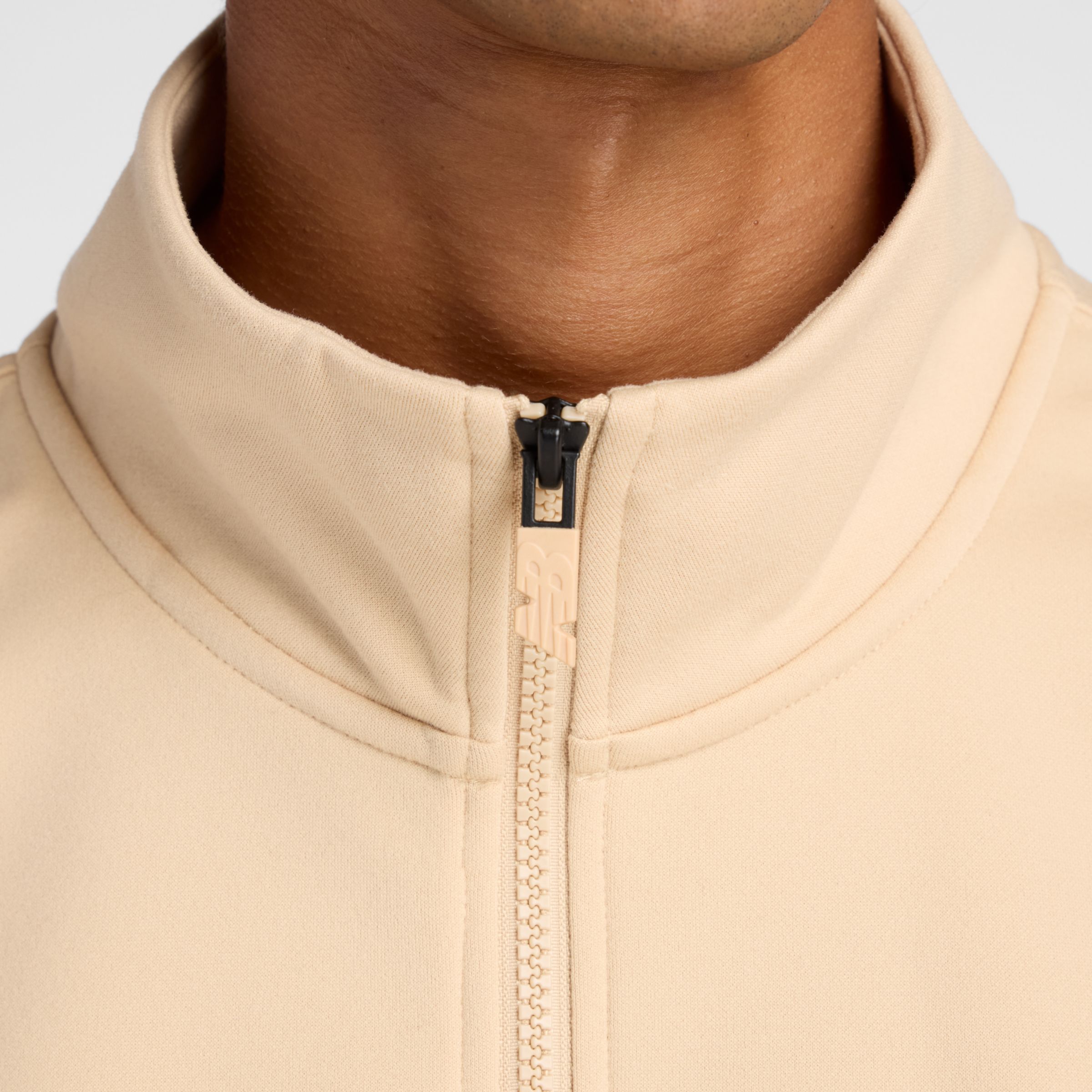 ダブルニット クォーター ジップ プルオーバー 裏起毛