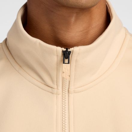 ダブルニット クォーター ジップ プルオーバー 裏起毛