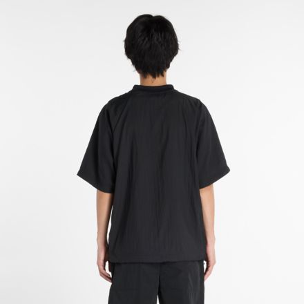 NB Grey Woven T-Shirt