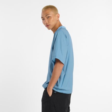 NB Grey Woven T-Shirt